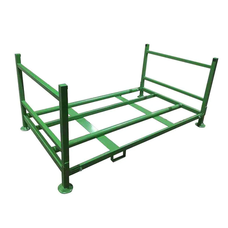 Midwell hot sale foldable powder coated heavy duty truck tyre storage stacking metal tire rack