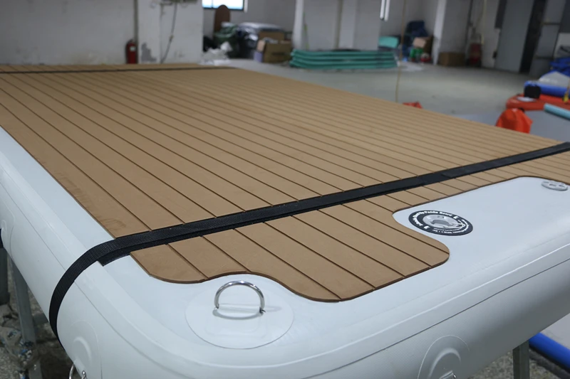 cheap dock inflatable mat pontoon floating platform for sale