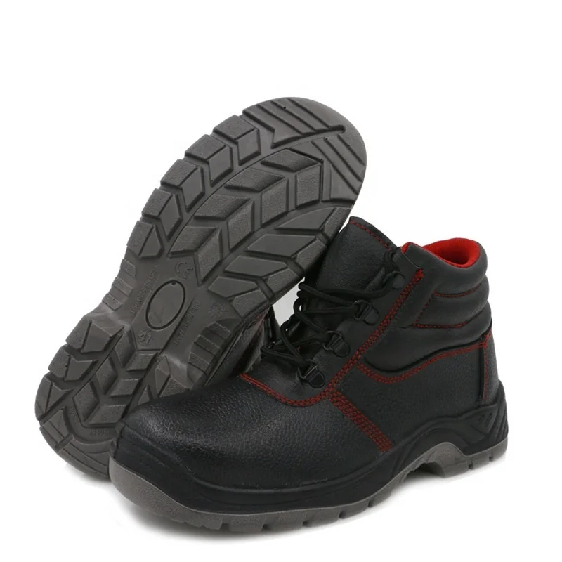 Customized Genuine leather Steel Toe Cap Puncture Proof Work Construction Safety Shoes for Men