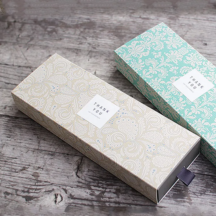 Wholesale Rectangle Paperboard Tea Packing Drawer Packing Box Gift Box Packaging in Stock