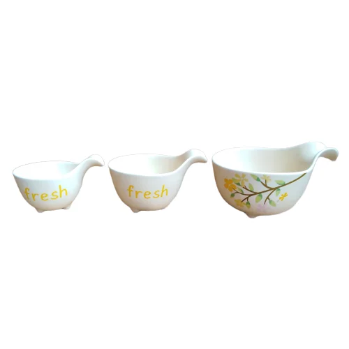 European style Hot Sale Personalized Handmade Ceramic Measuring Cup Set