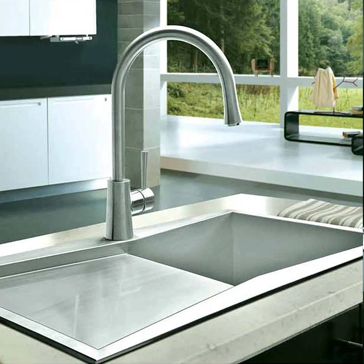  Commercial Rectangle Handmade Sinks Single Bowl For Kitchen Sink Cabinets 304 Stainless