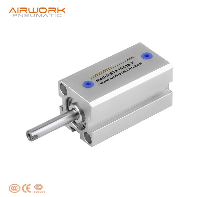 STA  airtec pneumatic slim compact compressed single acting aluminum air cylinder