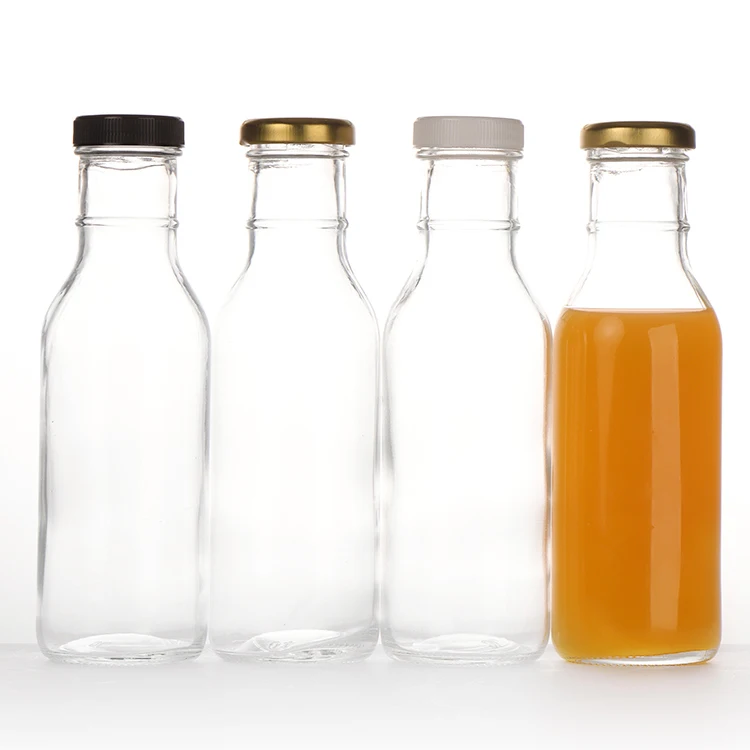 2 Oz 6 Oz 8 Oz 10 Oz 12 Oz 16 Oz Clear French Square Beverage Glass Bottle