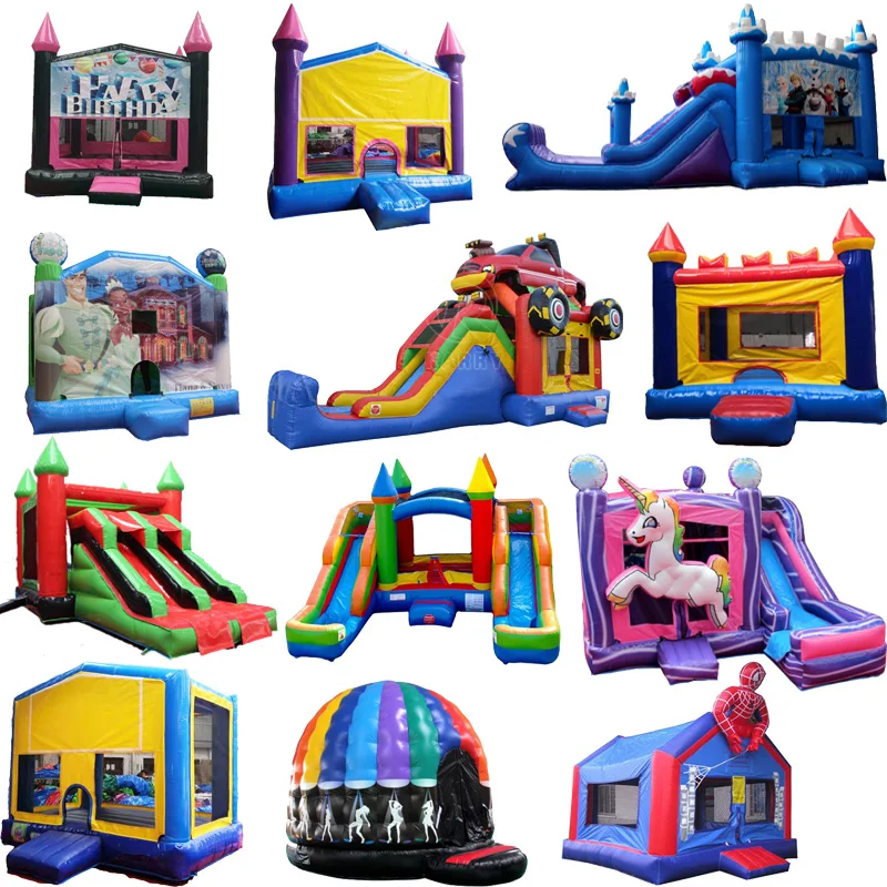 Commercial Inflatable Moonwalk Bouncy Jumper Castle Inflatable Bouncer Slide Combo