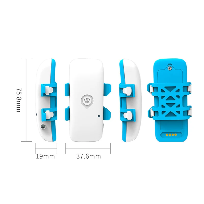 4G Android ISO Pet Gps Tracker Real Time Magnetic charging geofence Waterproof Buzzer Animal locator Universal tracking device