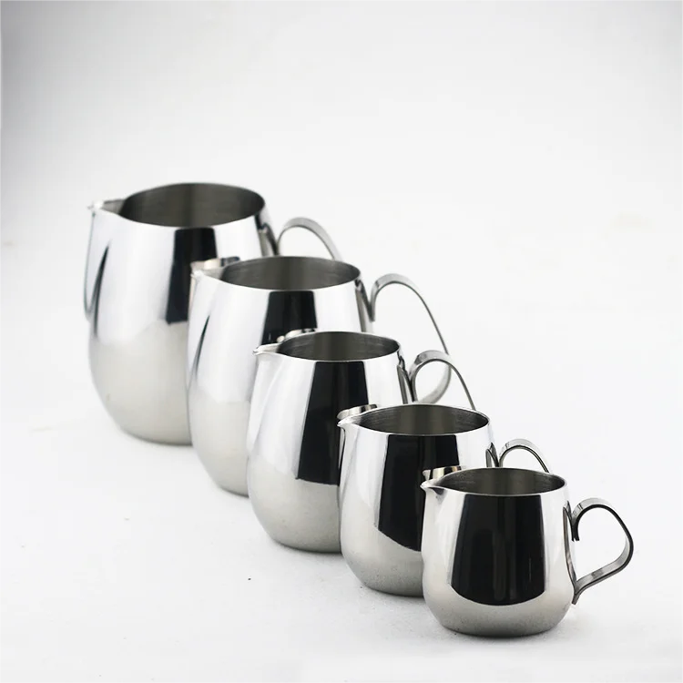 Заводская оптовая продажа утолщенная 304 чашка для молока изысканный латте художественный цилиндр кофейная машина поддерживающая чашку с крышкой