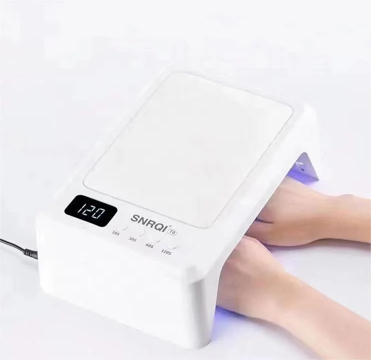 Big size nail lamp for 2 hand   T8 NAIL lamp with hand pillow 72W  UV led nail dryer
