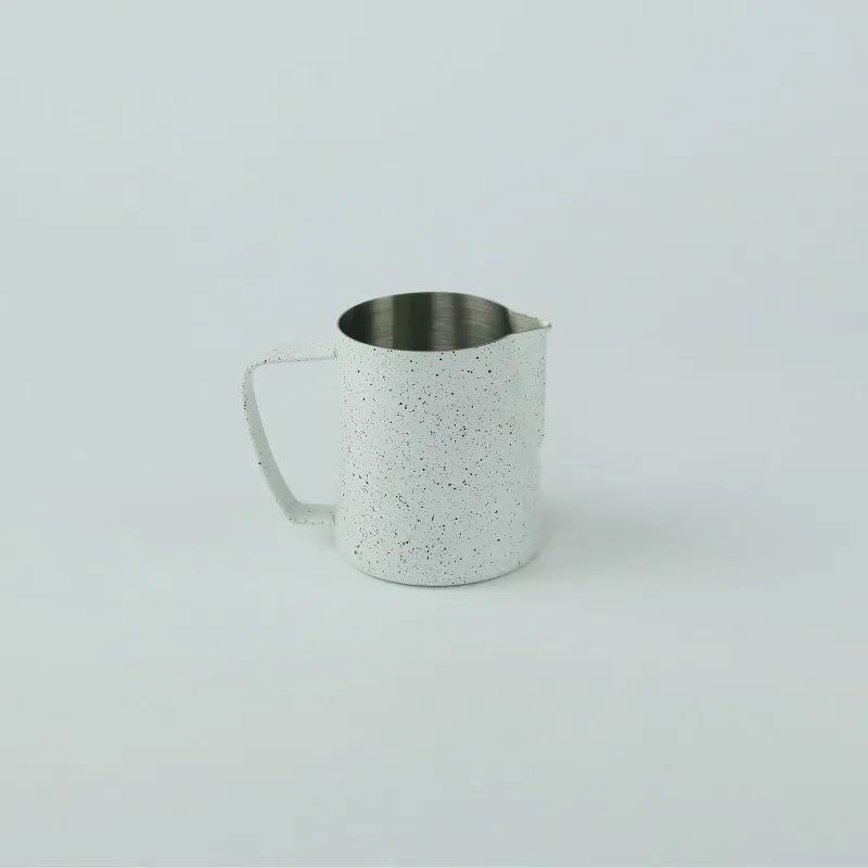 Creative design 304 stainless steel nipple cup with spotted latte art jar milk jug coffee accessories