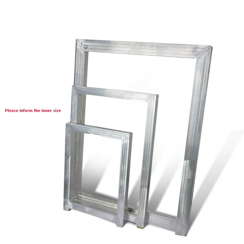 aluminium silk screen printing silkscreen stencil screens mesh frame  stretched aluminum screen printing frame with mesh