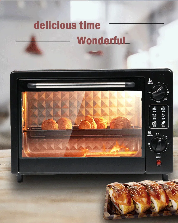 New 22L baking multi-function automatic large-capacity electric oven for home