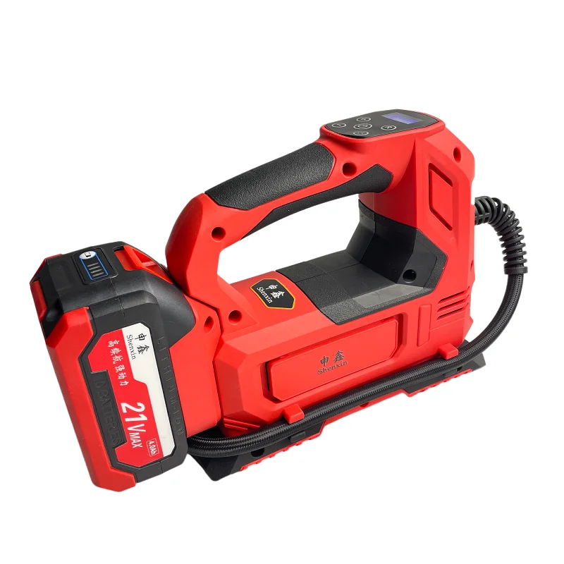 SENGXlN Rechargeable Tire Inflatable  Portable Outdoor Lithium Electric Tyre Inflators  Pump Cordless Mini Air Compressor Pump