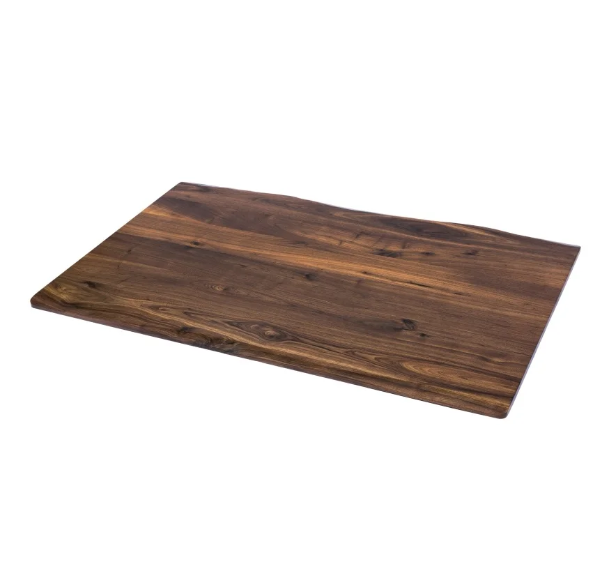 Live Edge Suar Wood Walnut Slab Dining Table USA Black Walnut Slab Wood Table For Restaurant