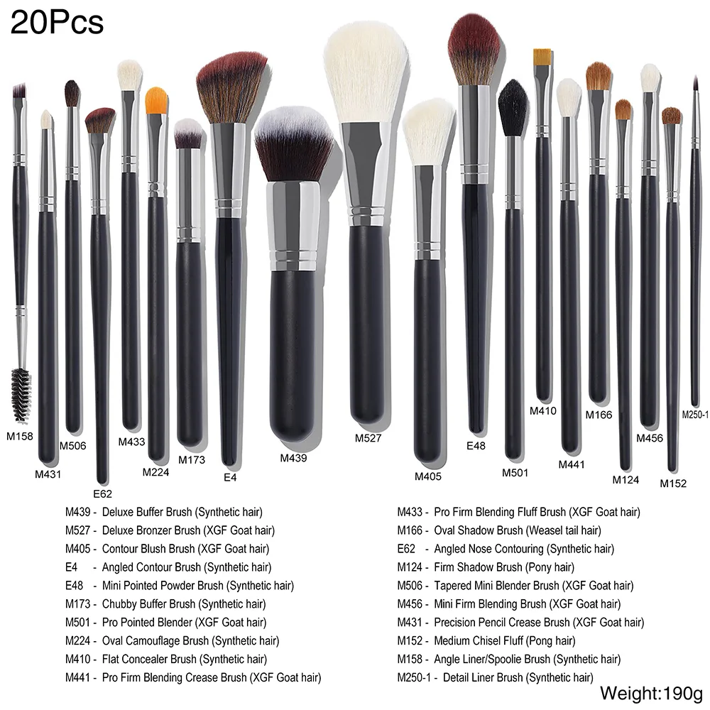 makeup artists using Pro Angled Eye Contour Brush for Overall Color Application and Blending
