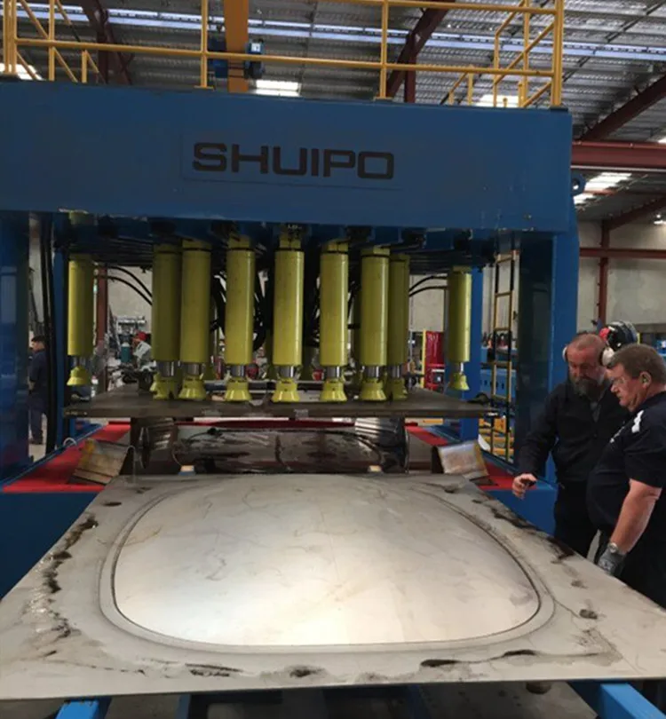 SHUIPO Fuel semitrailer tanker ends forming machine