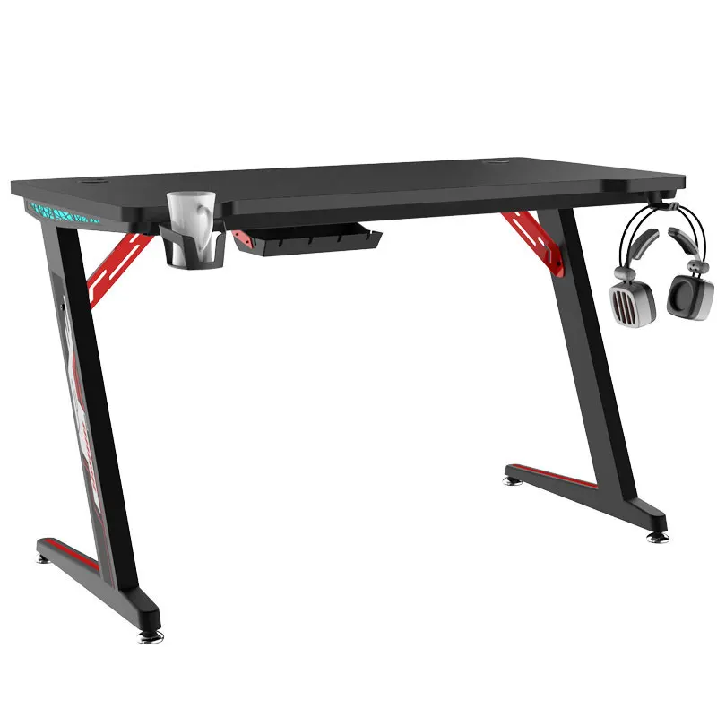 Gaming Table With Led Lights Pc Laptop Study Work Computer Gaming Desk