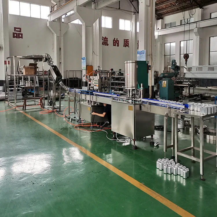 Beer Canning Machine Equipment Complete Automatic Carbonated Drinks Beer Soda Aluminum Can Filling Machine