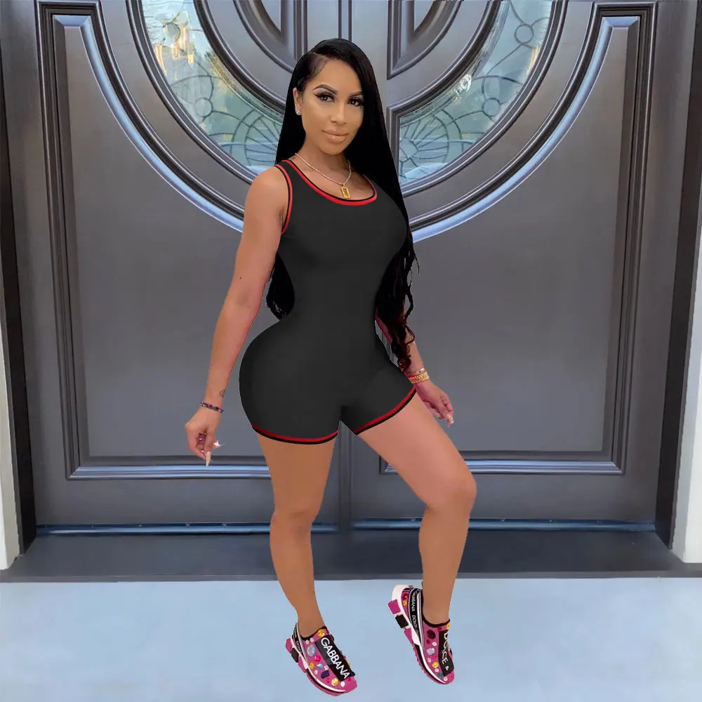 X2608 2021 Весенняя женская одежда комбинезон с разноцветным плетеным поясом