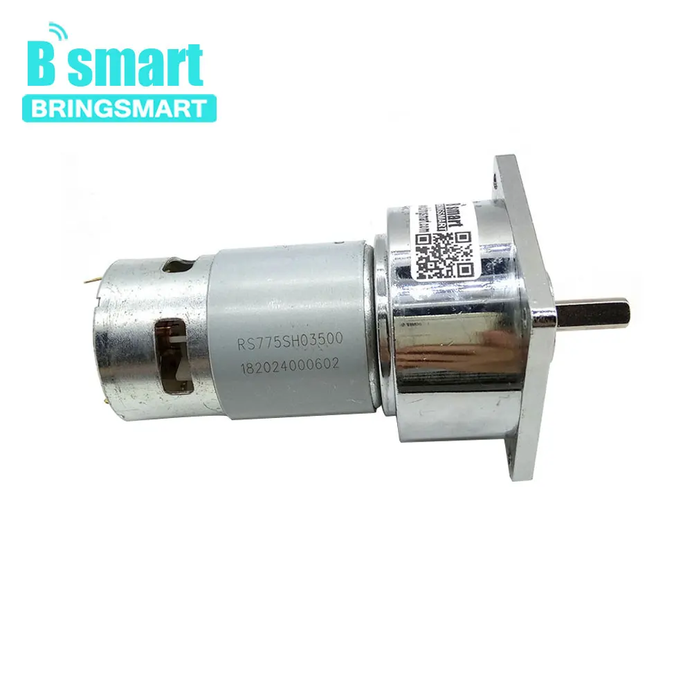 BringSmart 60GA775 12v dc gear motor 50kg cm right angle high torque accurate ball bearing for Electric tools power gear motor
