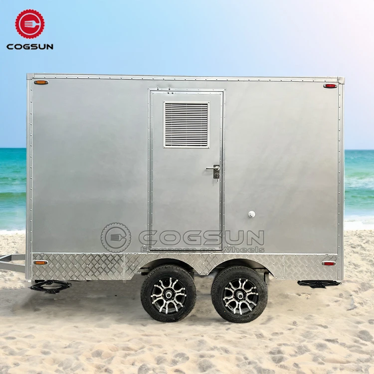 Street WC Customized Portable Restroom Trailer Moveable Toilet And Shower Restroom Luxury Portable Toilets Trailer Bathroom