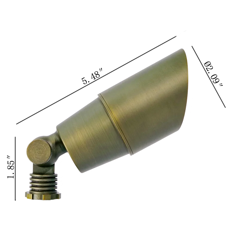 Латунный прожектор, ландшафтный свет