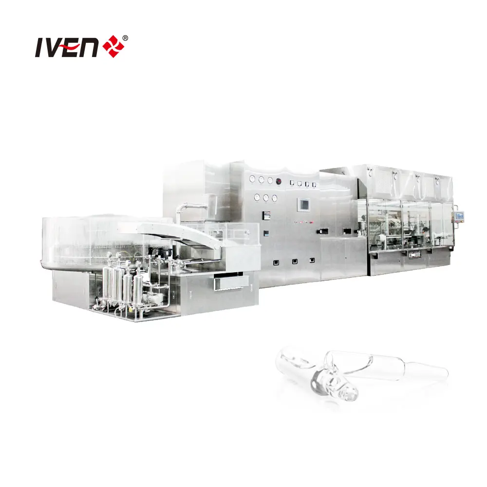 Sterile Injectable Whole Production Line Equipment System Plastic Glass Ampoule Washing Drying Filling and Sealing Machine