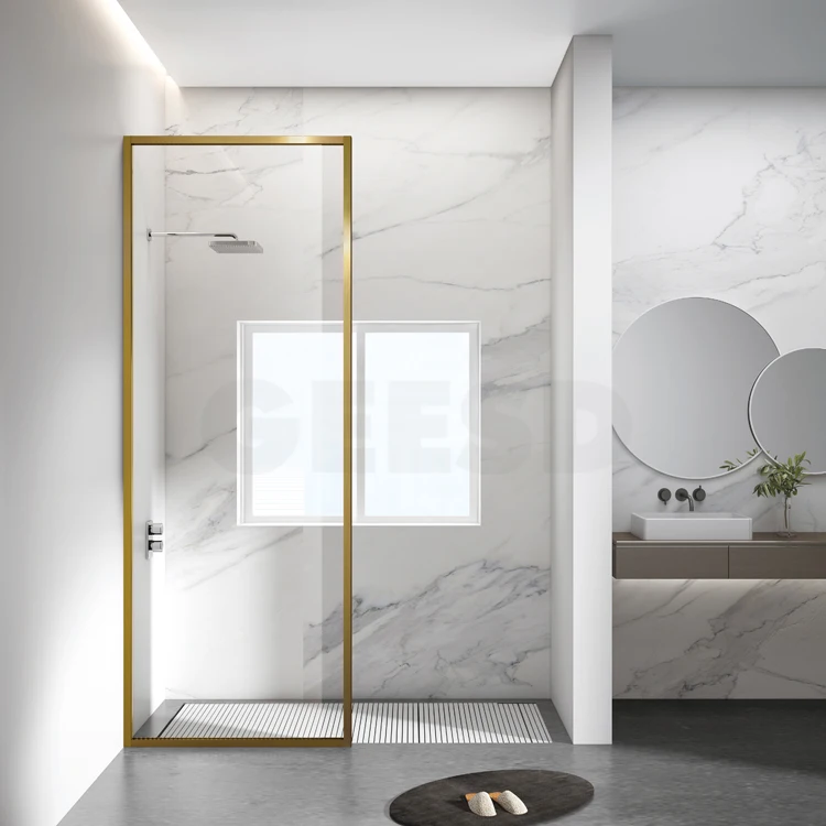 2022 NEW Frameless Hot Sale Glass Panel Door Walk In Shower Enclosure