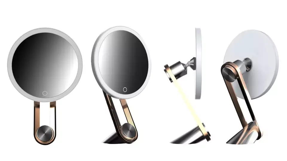 auto 3 light cosmetics Makeup Mirror Portable Lighted Beauty Mirror 3 Color Lighting Dimming Touch Screen  at home