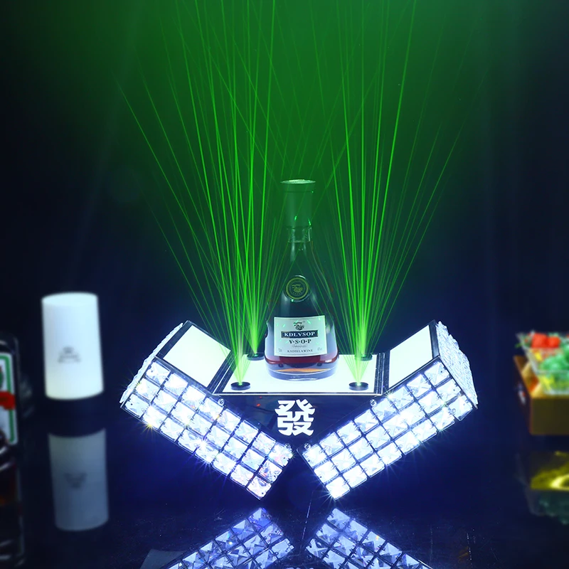 Best wine beer rechargeable custom holder stand acrylic led lighted liquor shelf bottle Glorifier Presenter