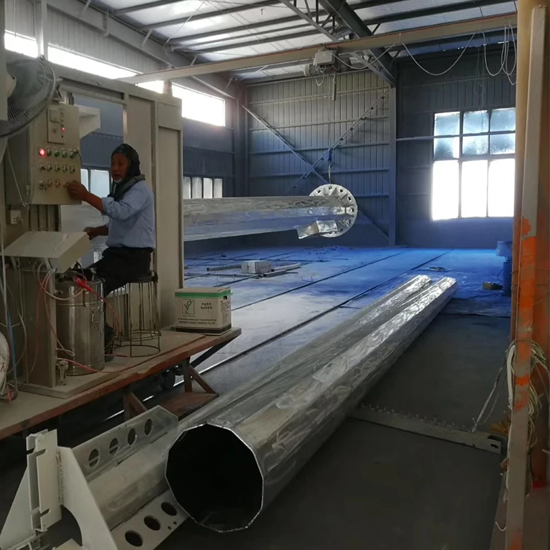 Modern styles high quality hot-dip galvanized and powder coated lamp post outdoor Steel conical or octagonal street light poles