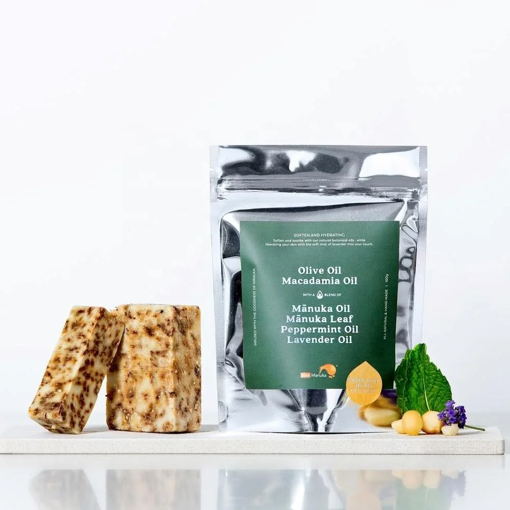 
aluminum hand and face cleanse soap packing doypack with ziplock 