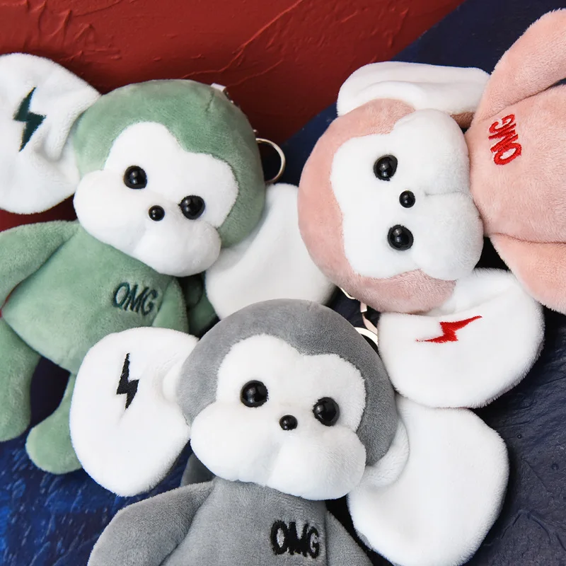 Custom Mini Plush Keychain Plushies Custom Plush Toys Keychain For Soft Mascot Monkey Pendant