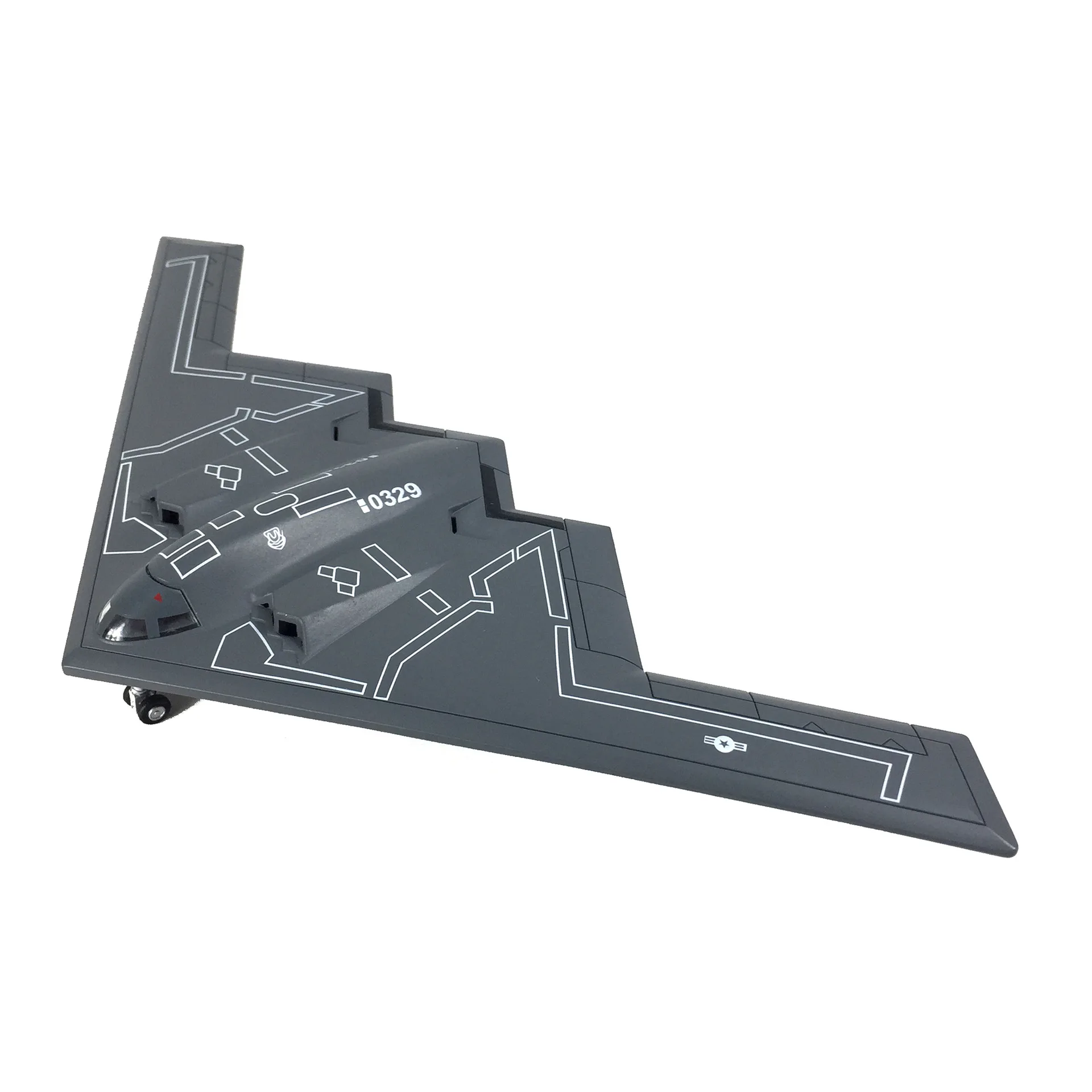 1/200 Scale US B2 B-2 1066 Spirit Stealth and Strategic Bomber Diecast Metal Airplane Plane Aircraft Model Toy