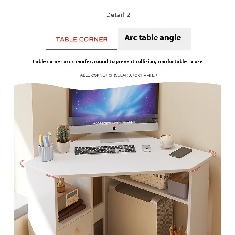 Small corner computer desk desktop home office desk simple bedroom corner desk student writing table