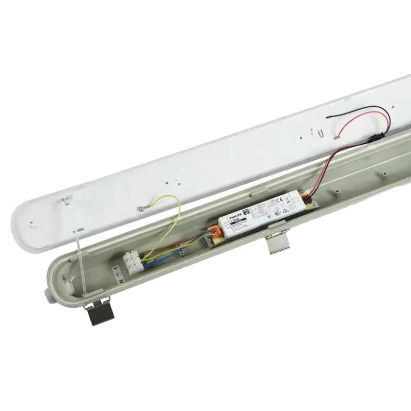 High quality 36w, 60w led waterproof fluorescent linear lighting tri-proof light with cheap price