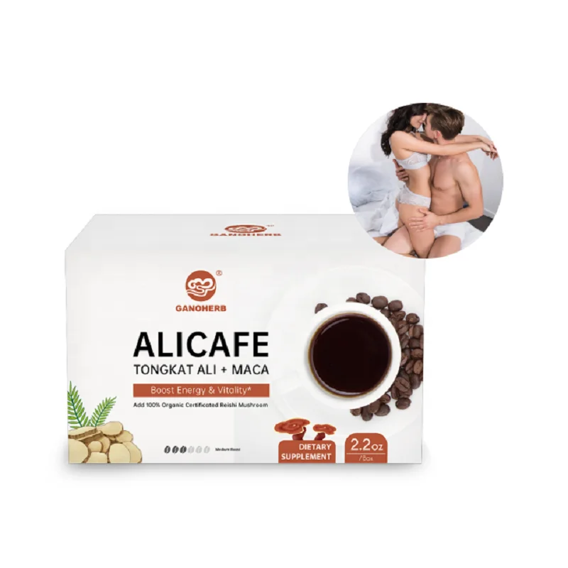 Бесплатная доставка кофе Maca Ganoderma Tongkat Ali для мужчин экстракт маки порошок прохладное сушеное хранилище фруктовая бутылка