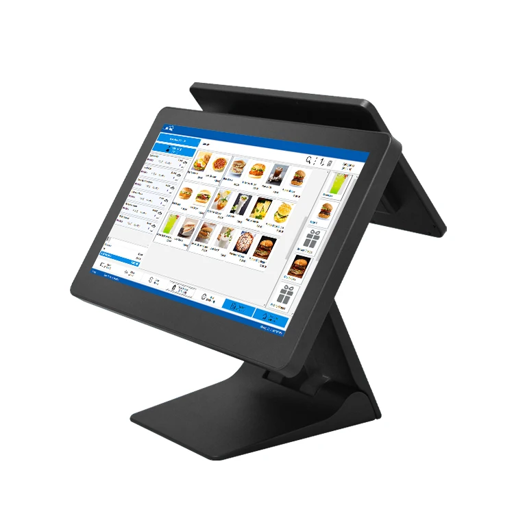 Foldable 15.6 Inch+11.6inch 1920*1080 True Flat touch Screen windows point of sale pos system retail