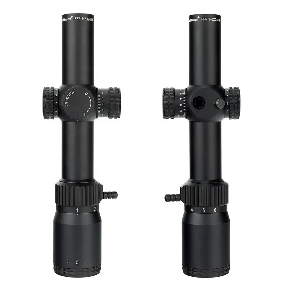 Ohhunt LPVO Optics FFP 1-6x24 IR Optical Sight First Focal Plane Red Illumination Tactical Scope