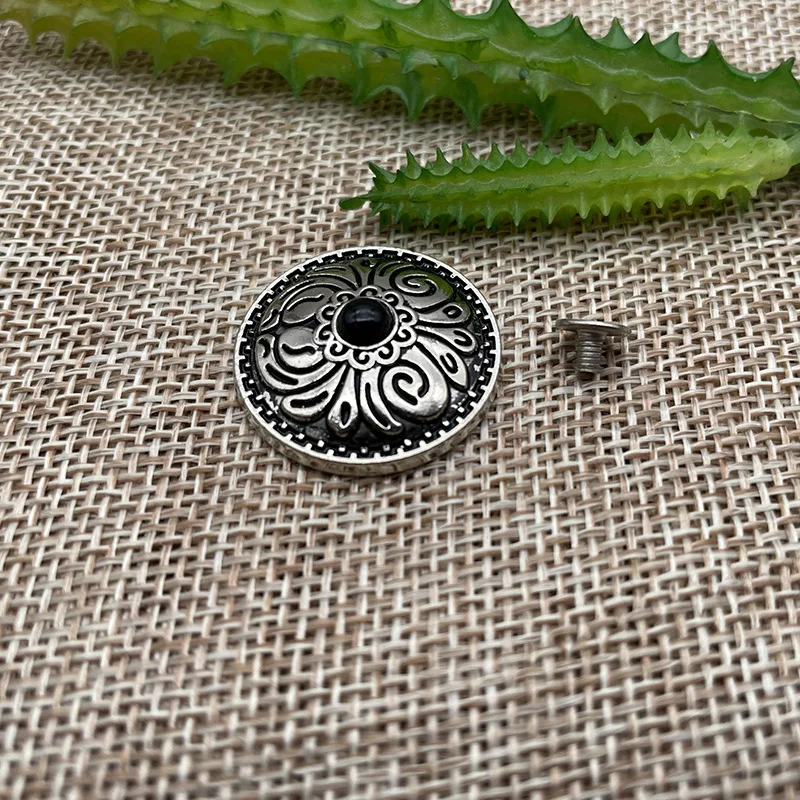 Оптовая продажа на заказ пряжки ремня бирюзовые Кончо для кожи и бумажника