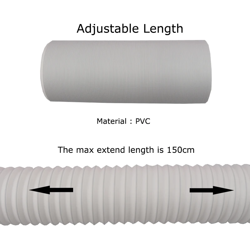 Portable Exhaust hose condition ac parts flexible 56 inch window PVC kit cover air conditioner covers accessories