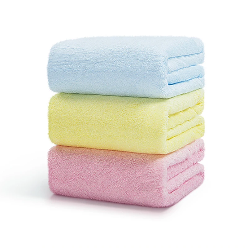 
FT142 Manufacturer Hot Sale Wholesale Bath Towel Nine Color Optional Cotton and Bamboo Fiber Bath Towel 
