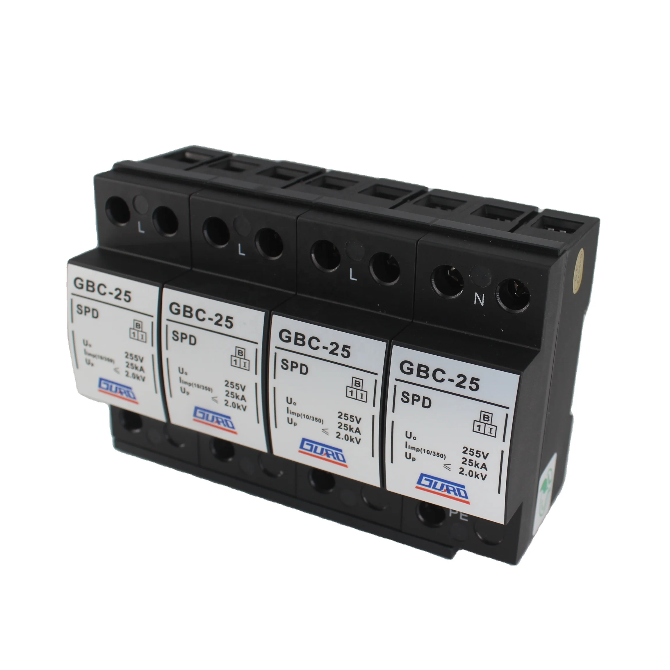 Guard surge protector device 25kA 255V low voltage 4 pole DC SPD