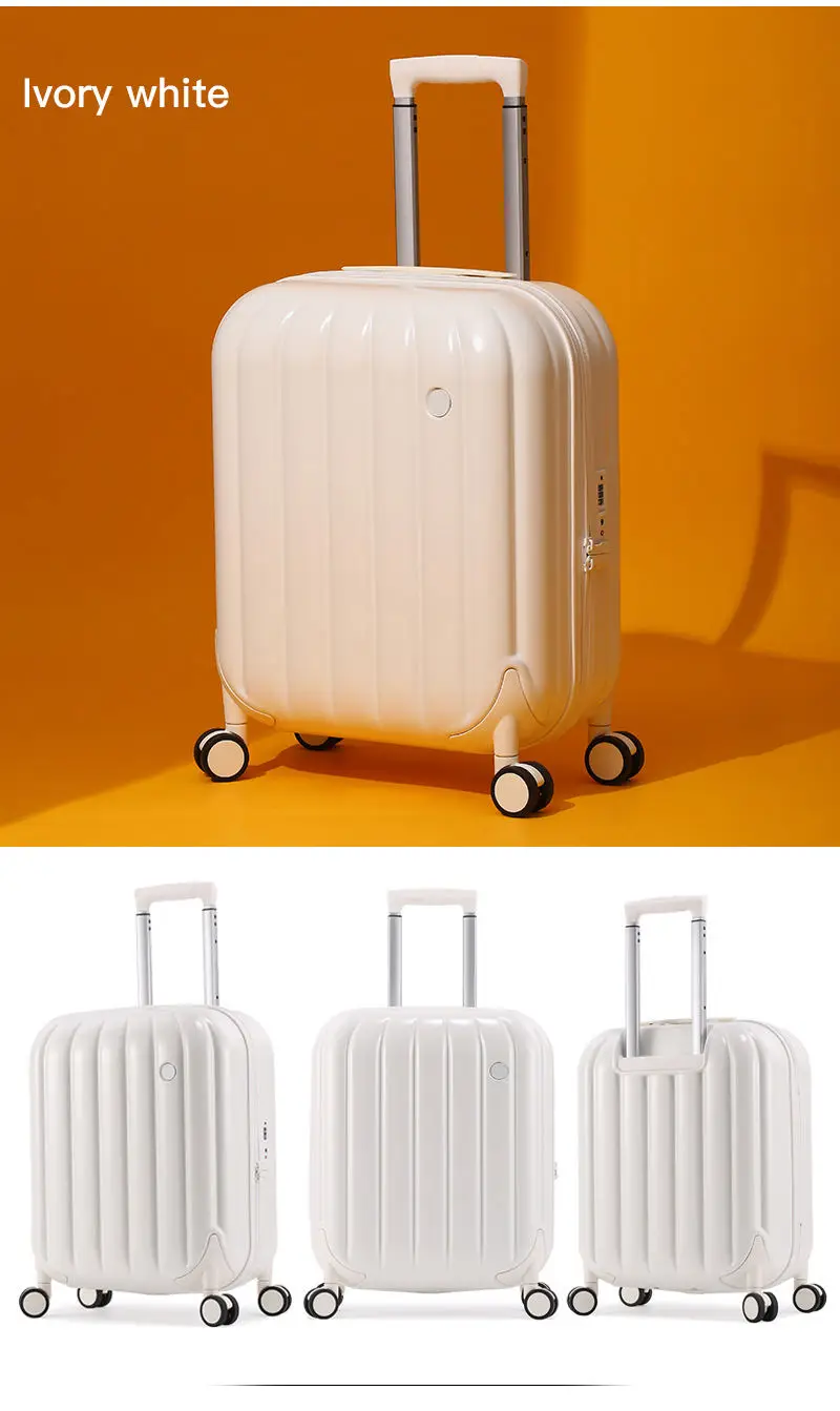 High quality custom design abs+pc style spinning 4 wheels case suitcase travel luggage set for outdoors