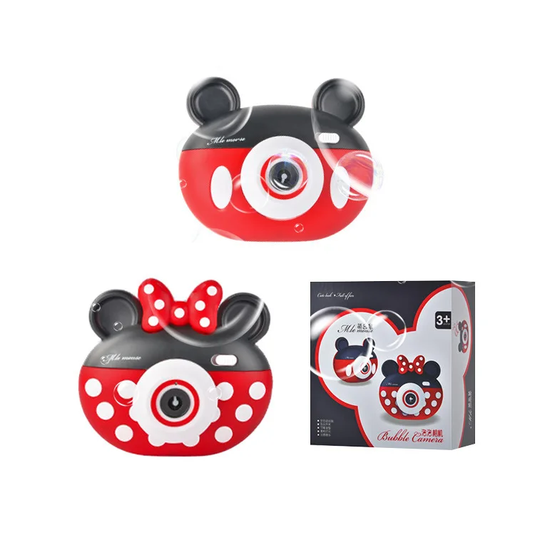 Light Up Toys LED Micky Bubble Machine Mini Mouse Camera Bubble Summer Outdoor Gift Toy