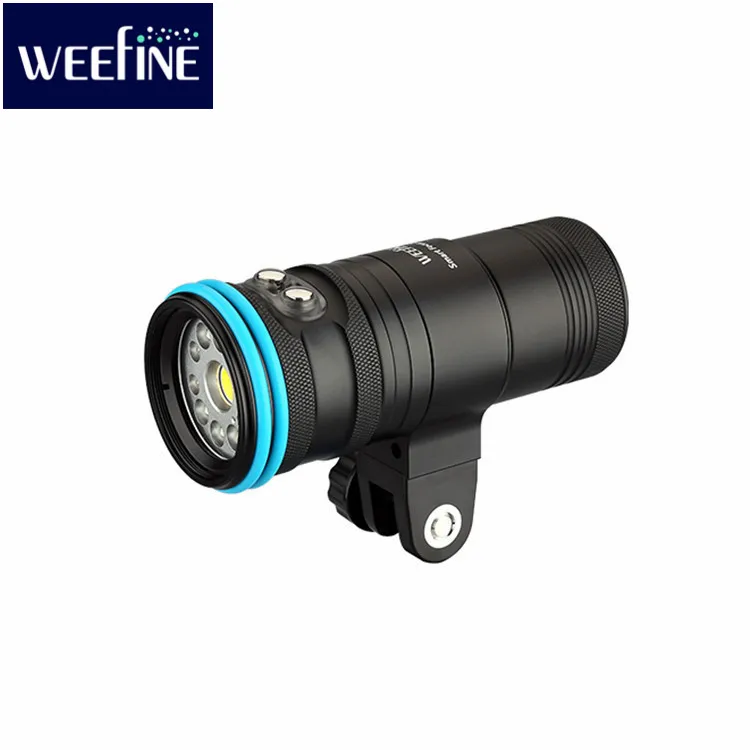 WEEFINE  WF078 Smart Focus 2500  Diving torch  LED Light LED Video Lamp Underwater Photography Equipment for scuba diving