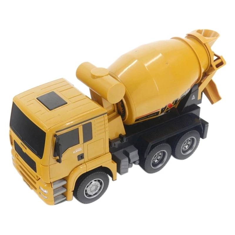 New HUINA 1333 1:18 Rc Car Control remote Mixer Truck 2.4G Radio Controlled Engineering Building Construction Toy
