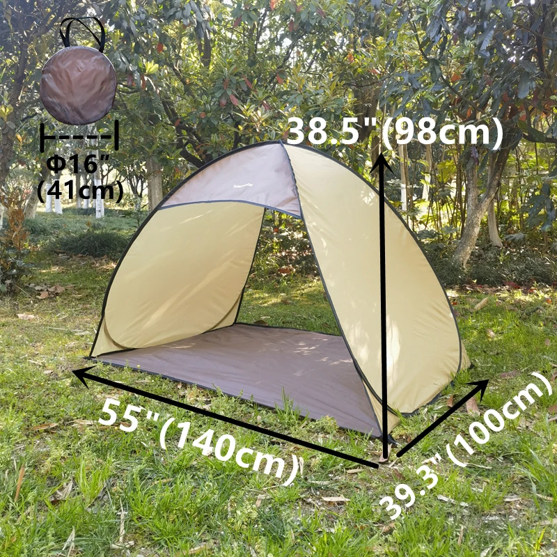Beach Tent protection compact beach tent foldable folding camping picnic garden outdoor sunshade with 4 fixing nails storage bag