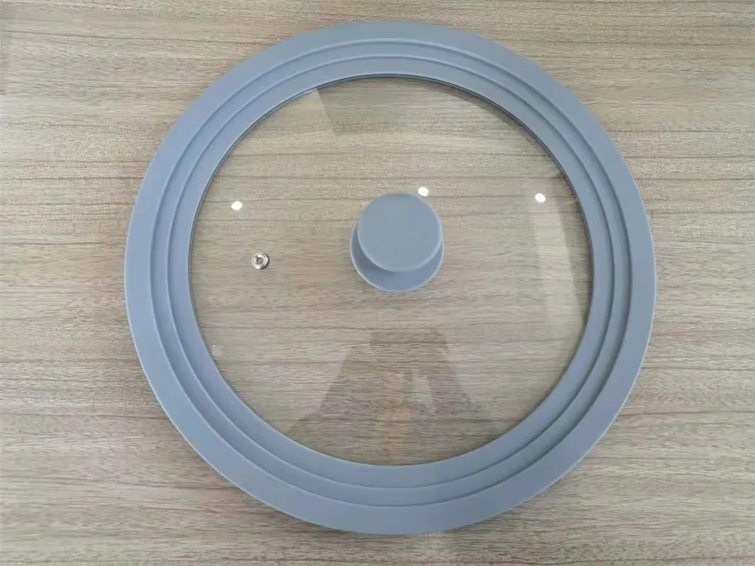 24/26/28cm  Universial  Silicone Glass Lid for cookware