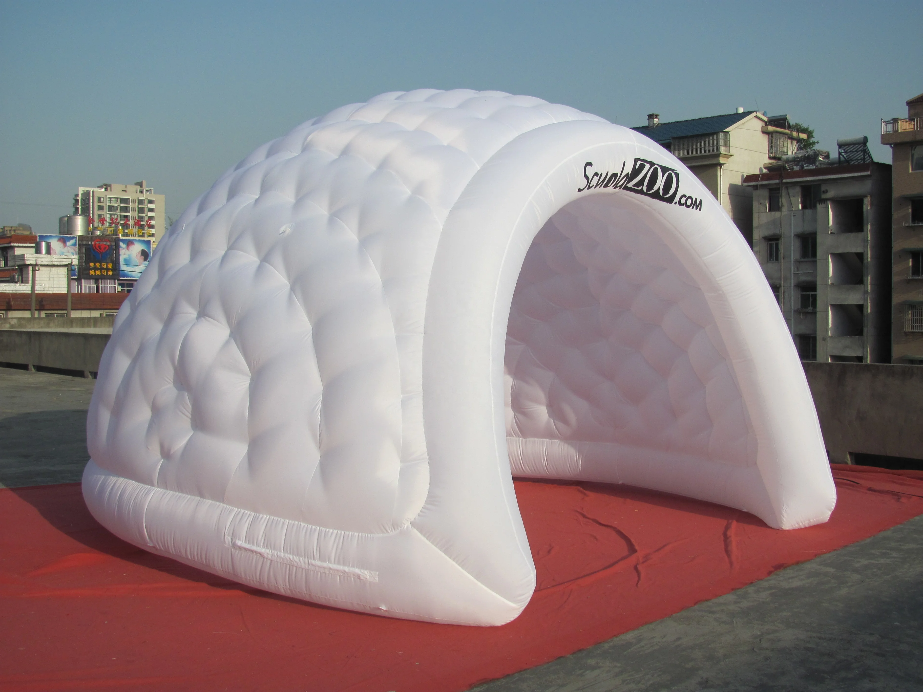 Colorful Lighting Led Tent Dome Inflatable Dome Tent Igloo For Event
