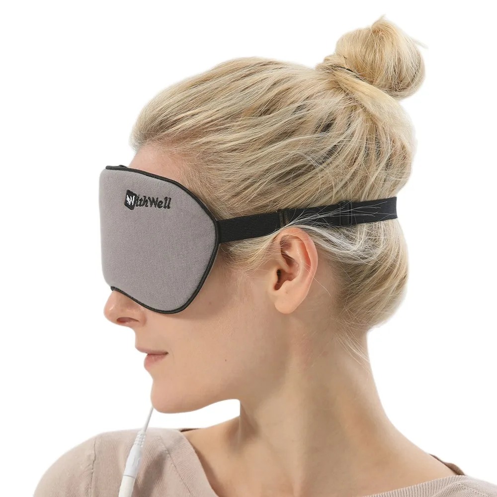 Comfortable Reusable USB Electric Heating Soft Steam Blindfold Eye Mask for Sleeping